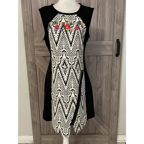 Desigual Oregon woman black and white dress size 40 - Picture 3 of 8